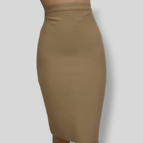 Bandage Skirt Khaki Beige - Plain - SEXY DRESS CO.