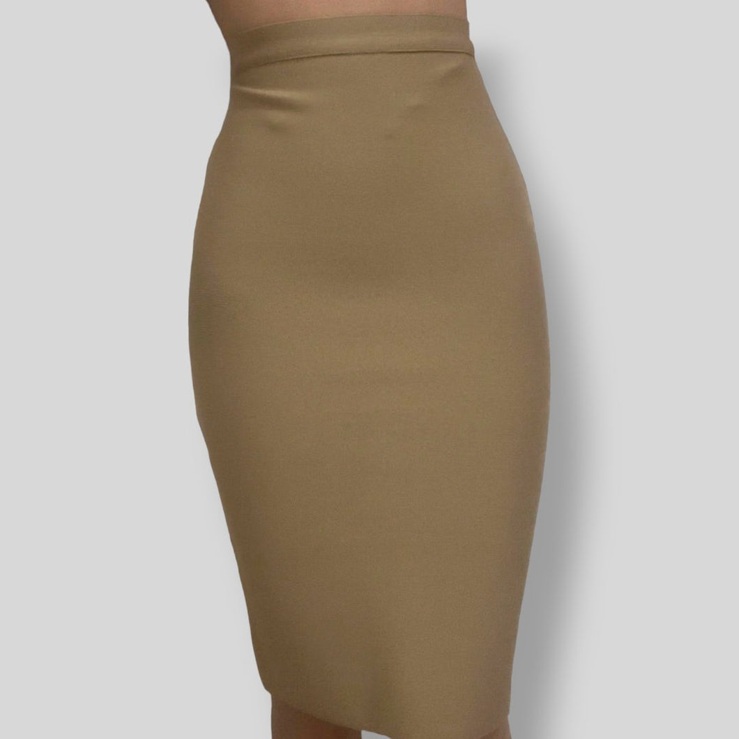 Bandage Skirt Khaki Beige - Plain - SEXY DRESS CO.