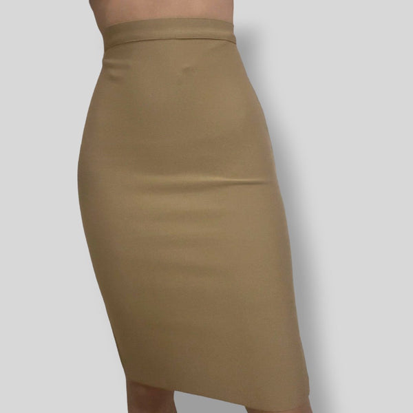 Load image into Gallery viewer, Bandage Skirt Khaki Beige - Plain - SEXY DRESS CO.
